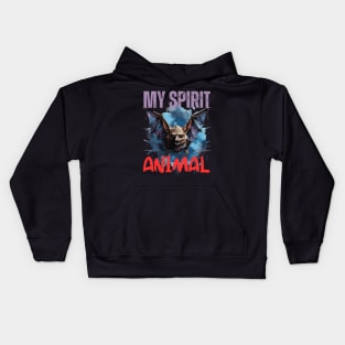 Bat Spirit Animal Kids Hoodie